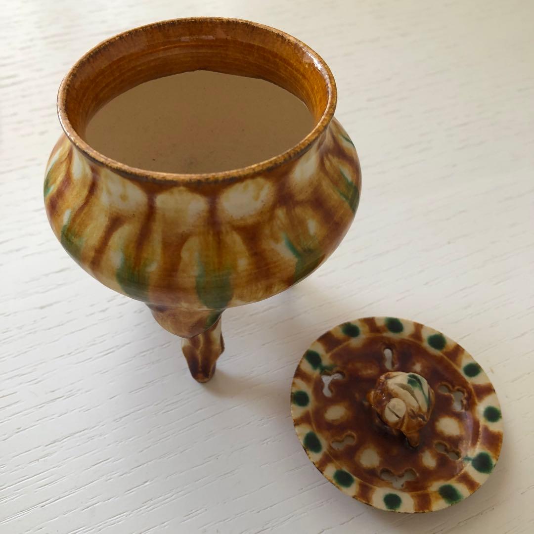 清水保孝　香炉　三彩亀　新品未使用