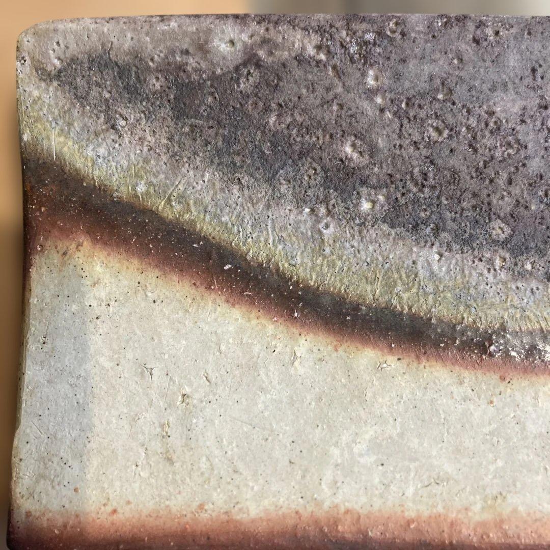 備前焼 川端文男 長角皿 インテリア