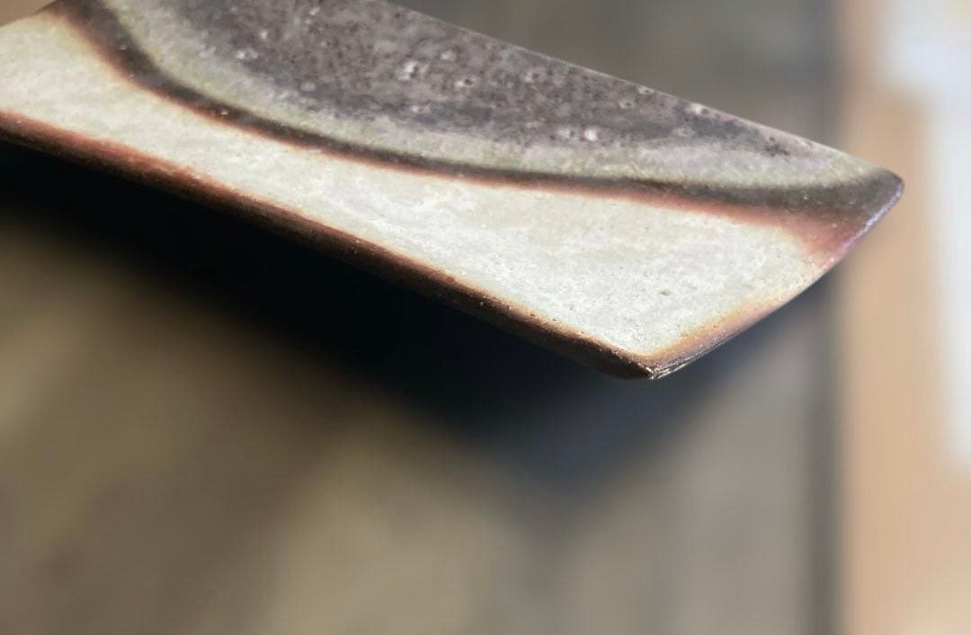 備前焼 川端文男 長角皿 インテリア