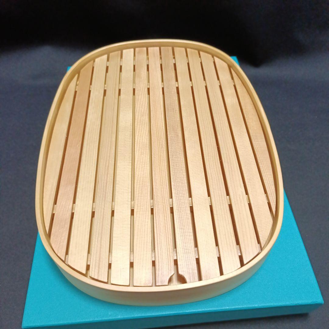 【さんかくみかん】オケクラフト すのこ付き 盛り皿 （大）大皿