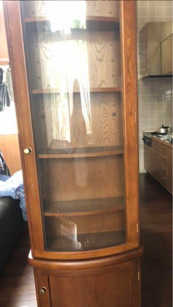 国内最高級 家具♦️カリモク 3面 食器棚♦️購入価格65万♦️ヴィンテージ♦️送料込
