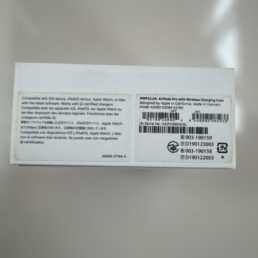 AirPods Pro 第1世代（本体&付属品全て）正常品