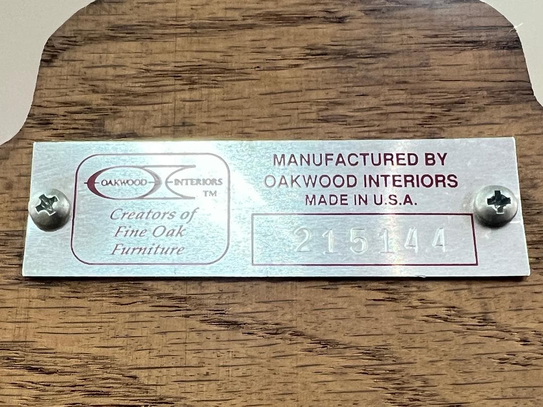 【USA製】オーク無垢 スタンドミラー 高級家具 姿見 彫刻 オークウッド