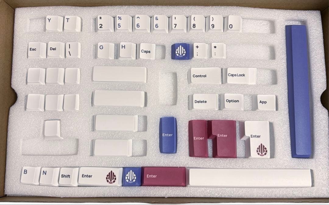 テ*シ様 Acid Caps Standard キーキャップ Gray on W