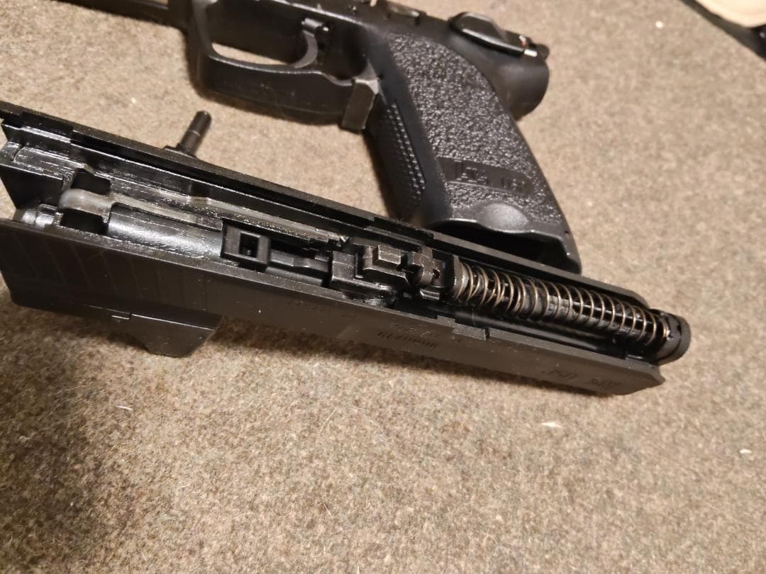 東京マルイUSP(プロサイト付) ガスブロ 雷錘バレル＆紫パッキン 予備マグ3本