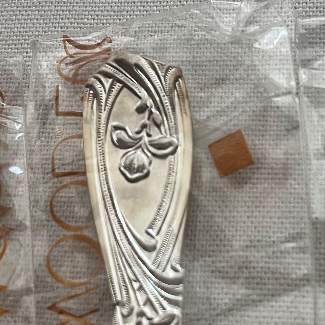 未使用品 ラッキーウッド パリ メッキ厚20μ ティースプーン 6本