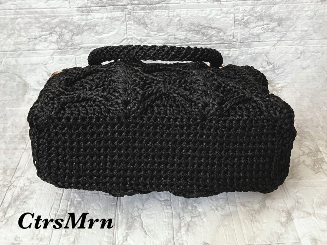 ✧‧˚ Fatima✧‧˚ハンドメイド 手編み バタフライ模様 バッグ