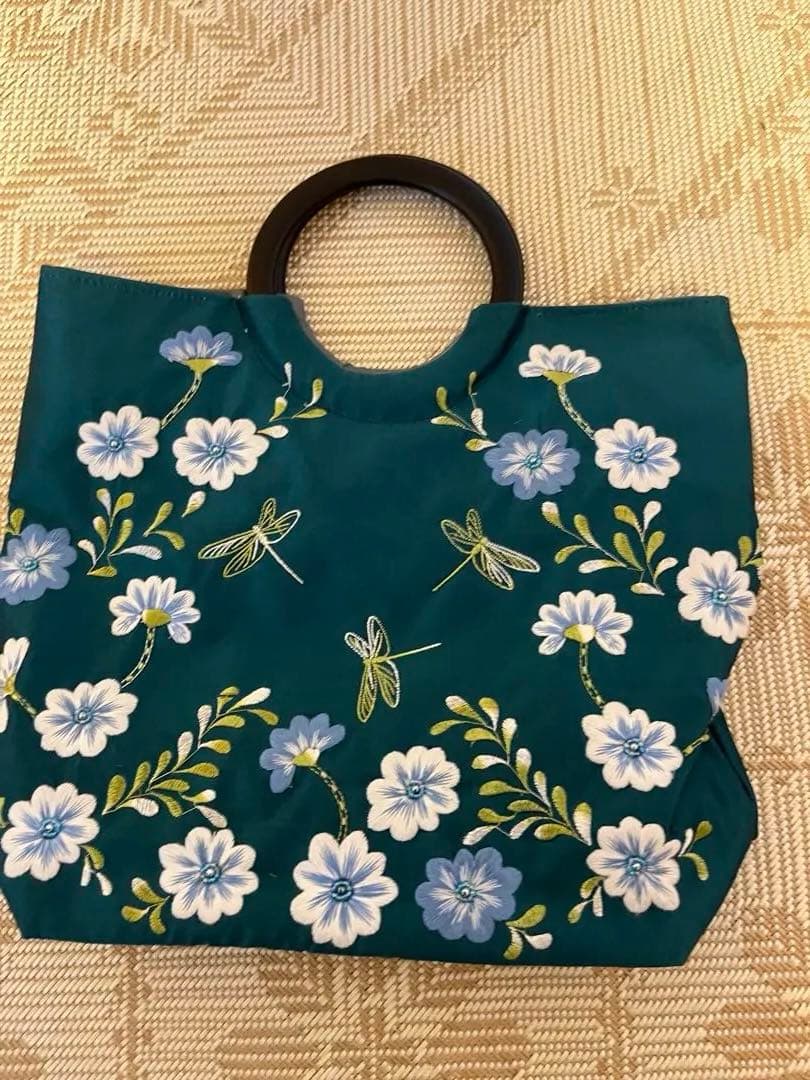 花柄刺繍バック
