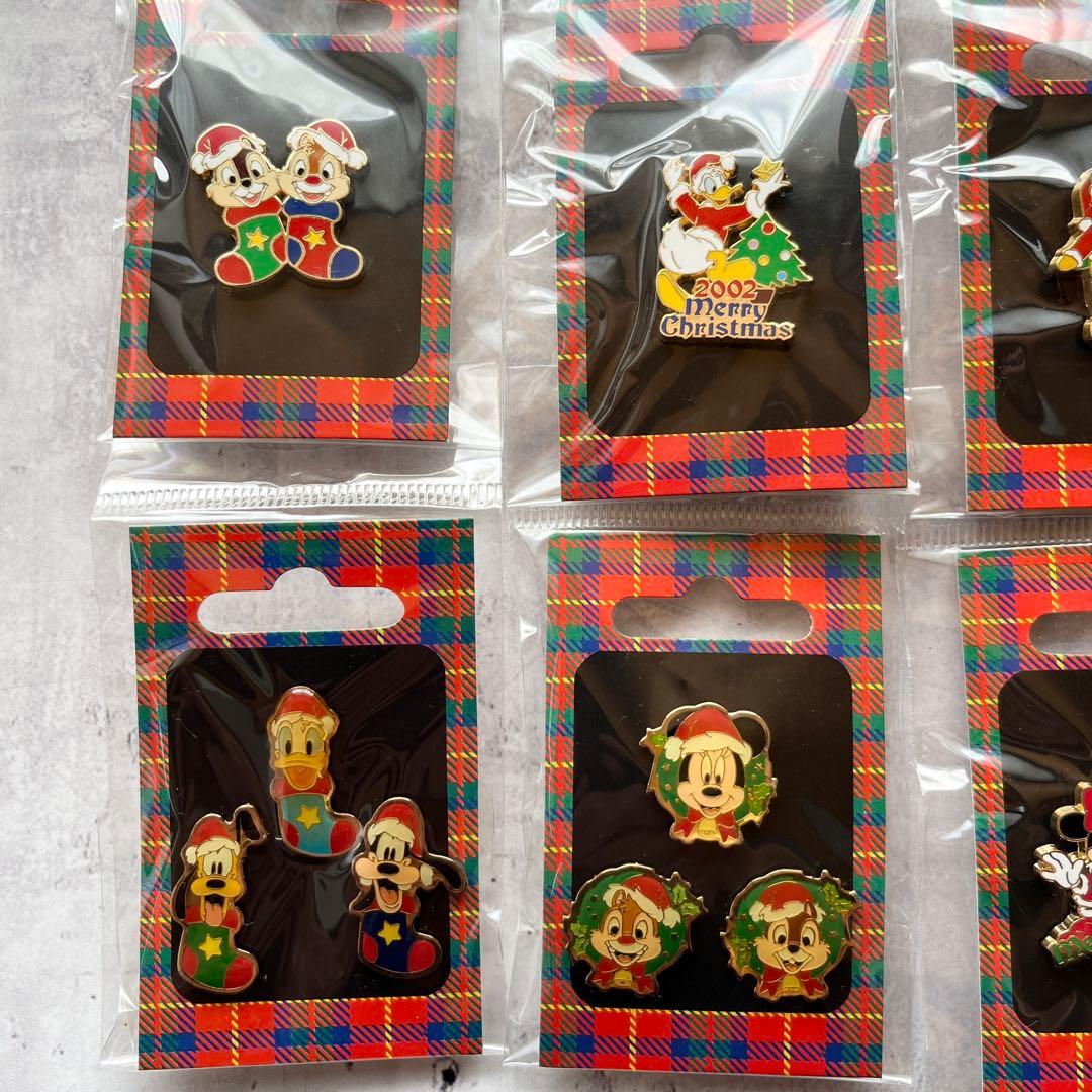 Disney クリスマス ピンバッジ ピンズ 8種 レトロ