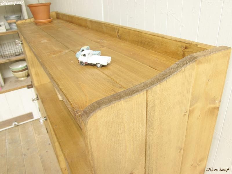 サイズデザインオーダー可ワイドロータイプ4扉キャビネットナチュラルブラウン受注製