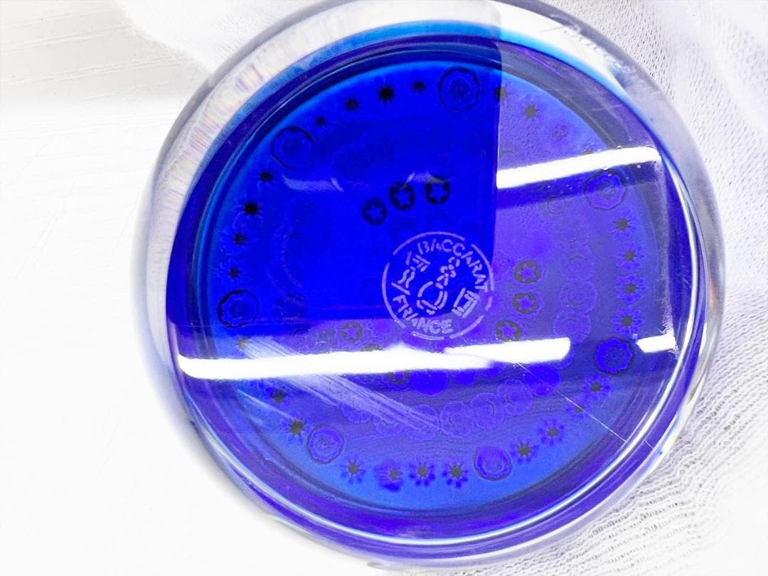 レア　美品　バカラ　ミルフォリ　1997B　ペーパーウエイト　置物　フラワー