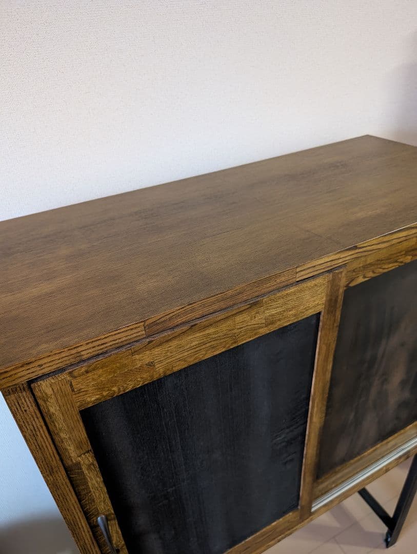 木製スライドドアキャビネット【ジャーナルスタンダード ファニチャー】