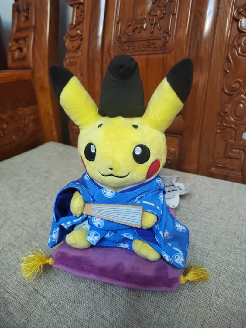 廃盤品タグ付きポケモン京都　舞妓　限定ピカチュウぬいぐるみ　ペア　pokemon