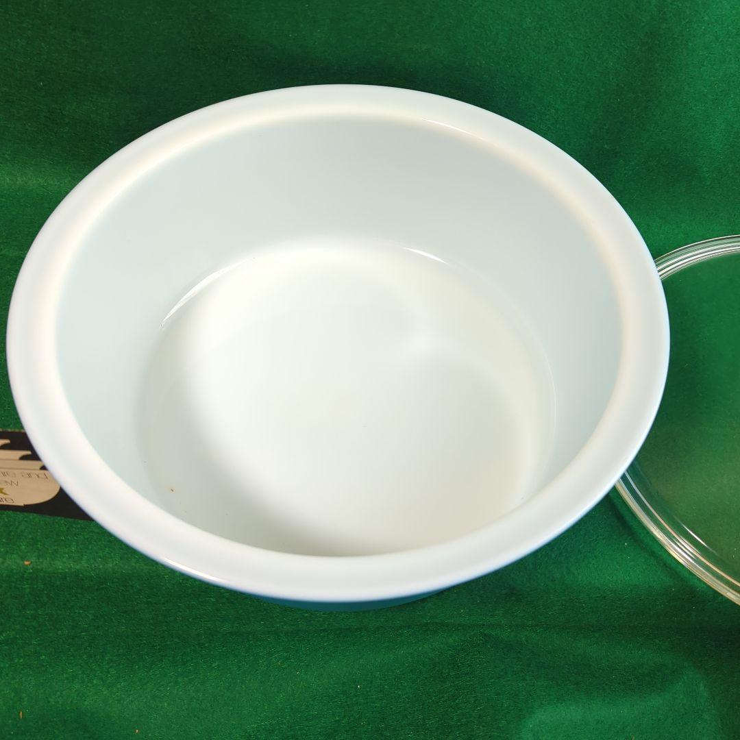 パイレックス PYREX スノーフレイクボウル蓋付 デッドストック 箱入り未使用