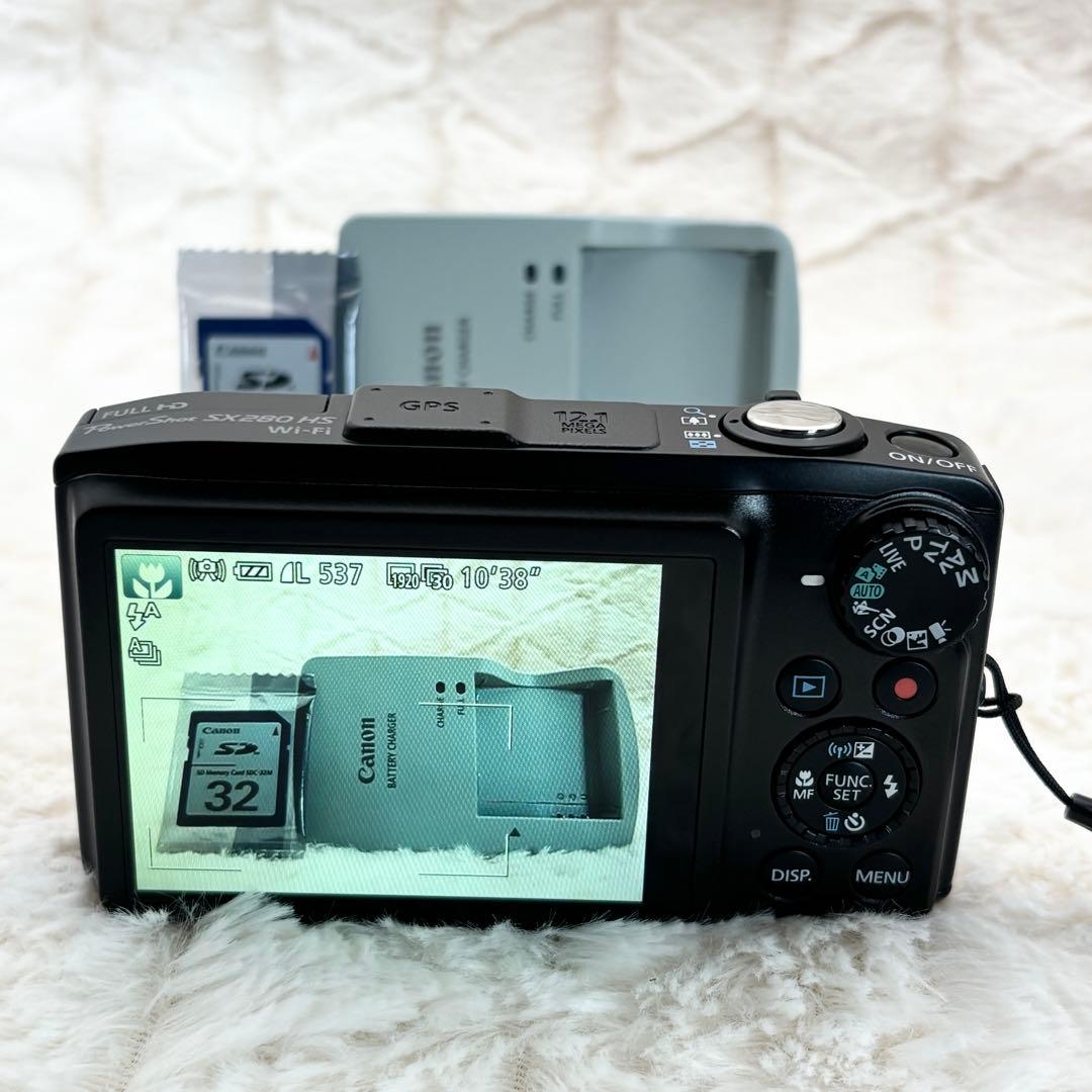 極美品✨ 実写美⭕️ Canon PowerShot SX280 HS ブラック