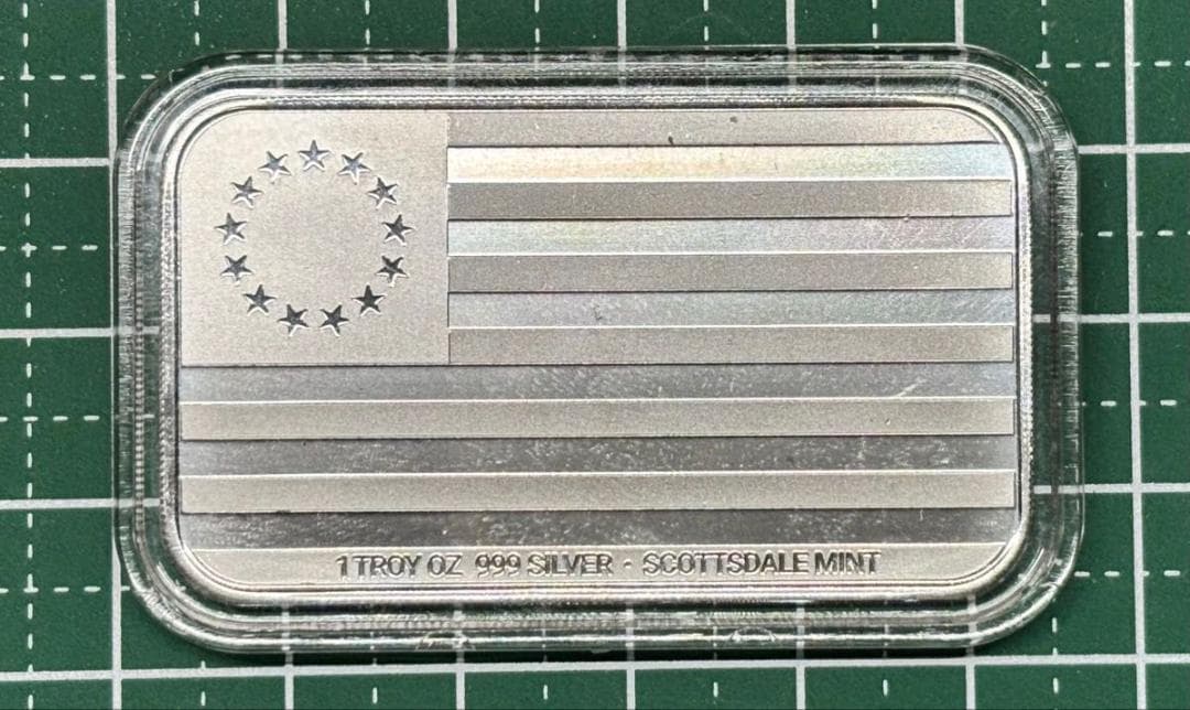 純銀バー 1オンス マウントトランプモア 1oz Mount Trumpmore