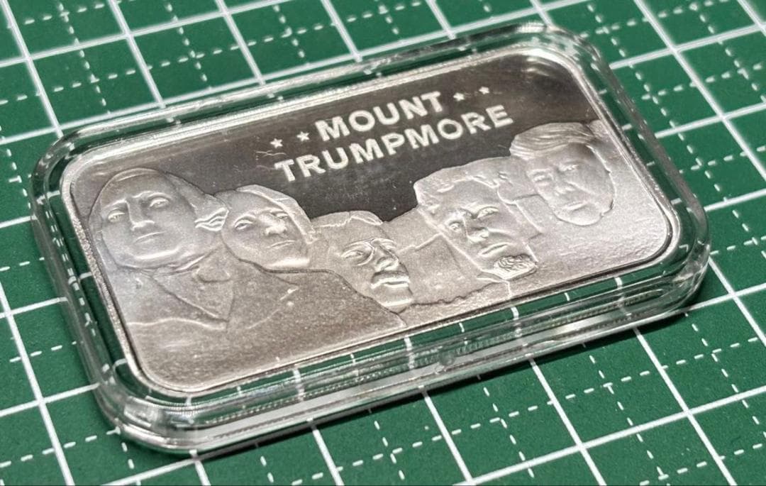 純銀バー 1オンス マウントトランプモア 1oz Mount Trumpmore