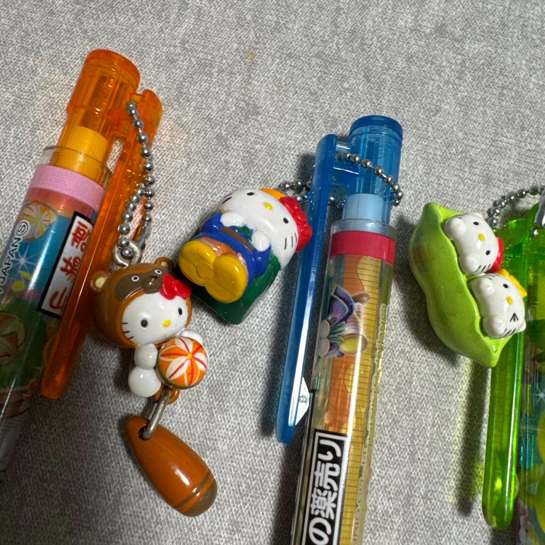 レア　レトロ　ハローキティ ご当地　ボールペン　シャープペン　ストラップ　23本