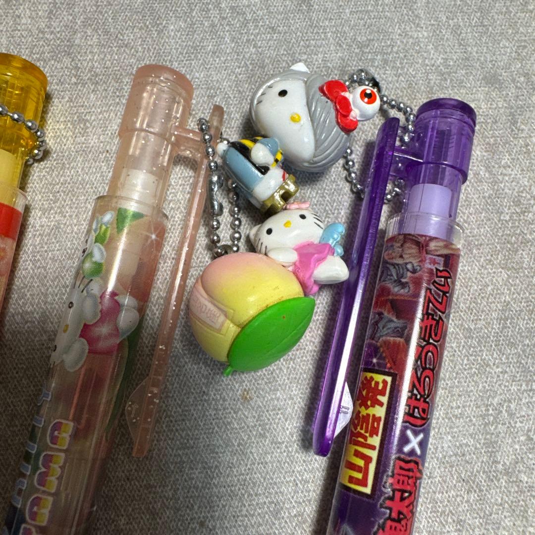 レア　レトロ　ハローキティ ご当地　ボールペン　シャープペン　ストラップ　23本
