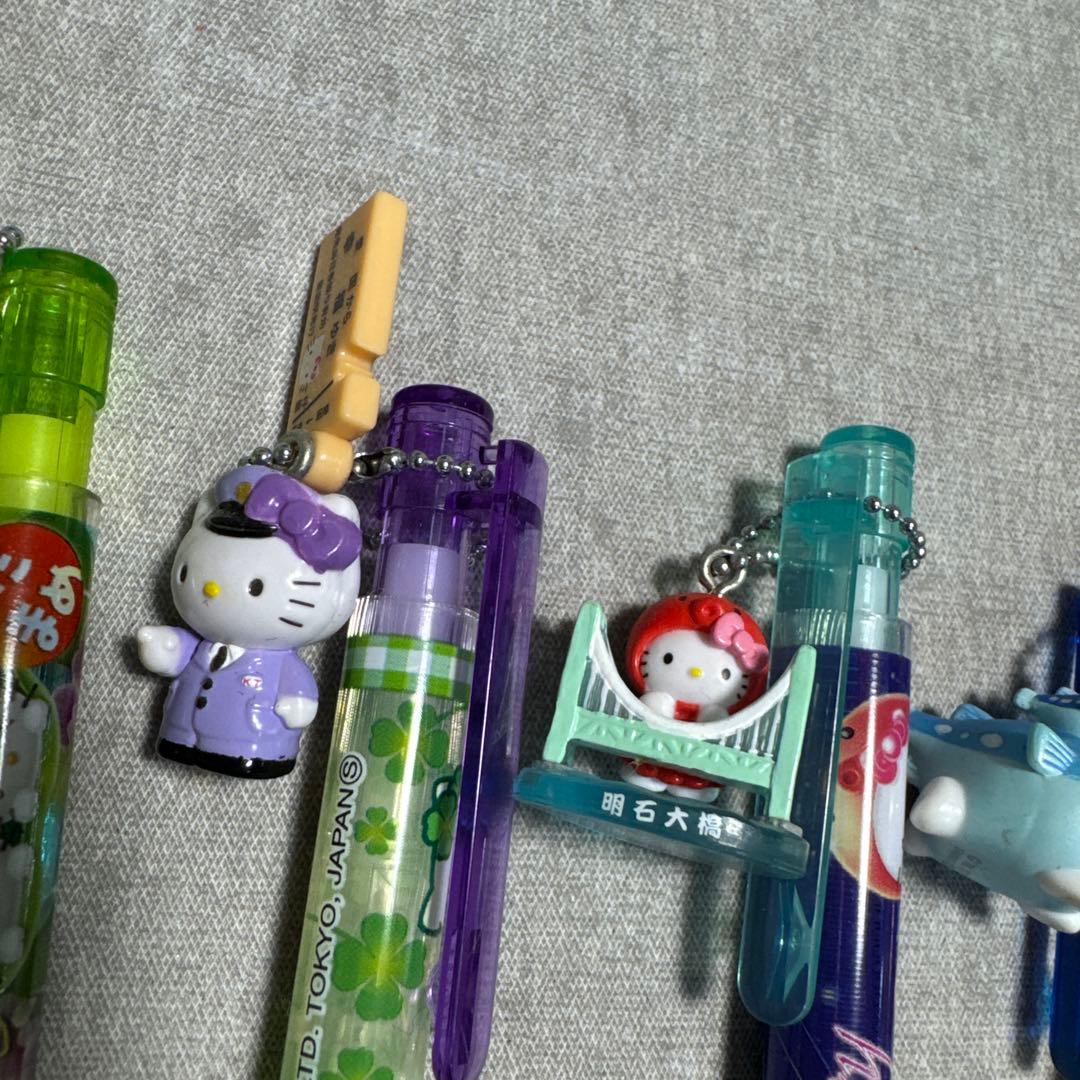 レア　レトロ　ハローキティ ご当地　ボールペン　シャープペン　ストラップ　23本