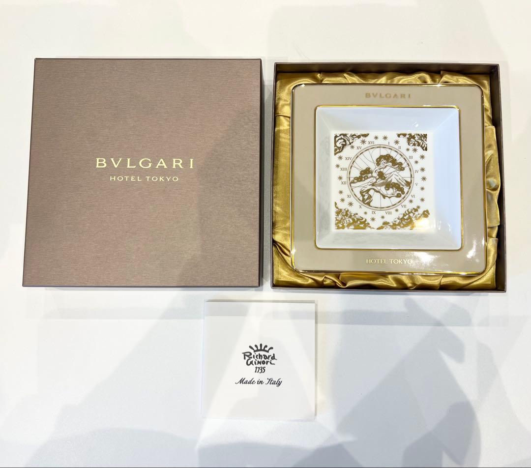 レア】BVLGARI ホテル東京 開業セレモニー 皿 スクエアデザイン