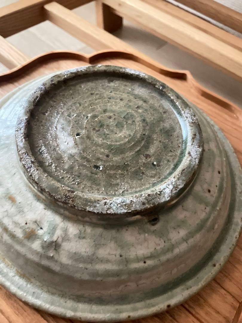 【新品未使用】牛窯 7寸皿 浅鉢のように深さあり 佐藤敬