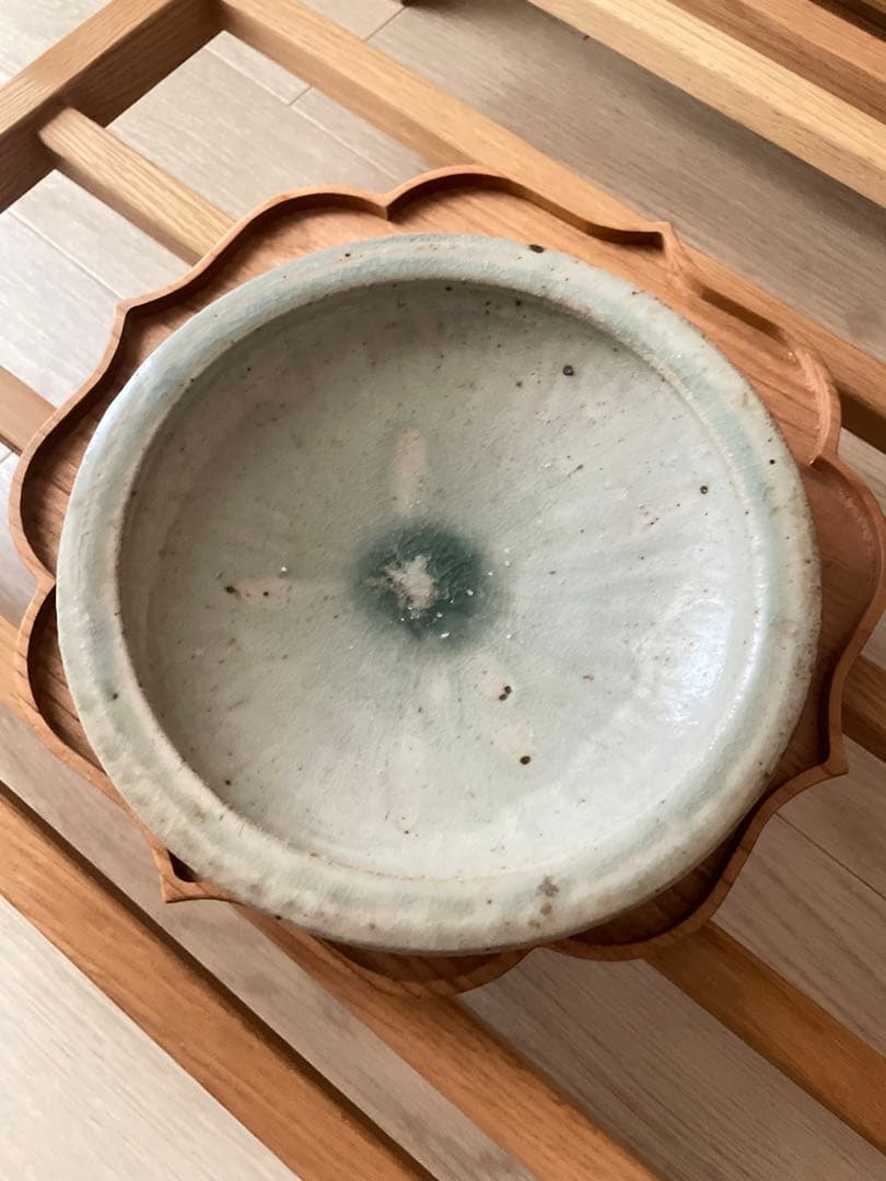 【新品未使用】牛窯 7寸皿 浅鉢のように深さあり 佐藤敬