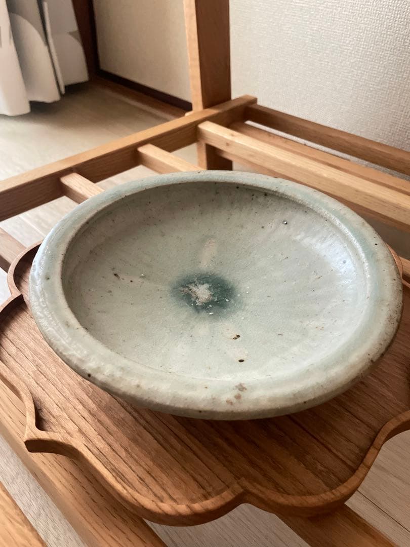 【新品未使用】牛窯 7寸皿 浅鉢のように深さあり 佐藤敬