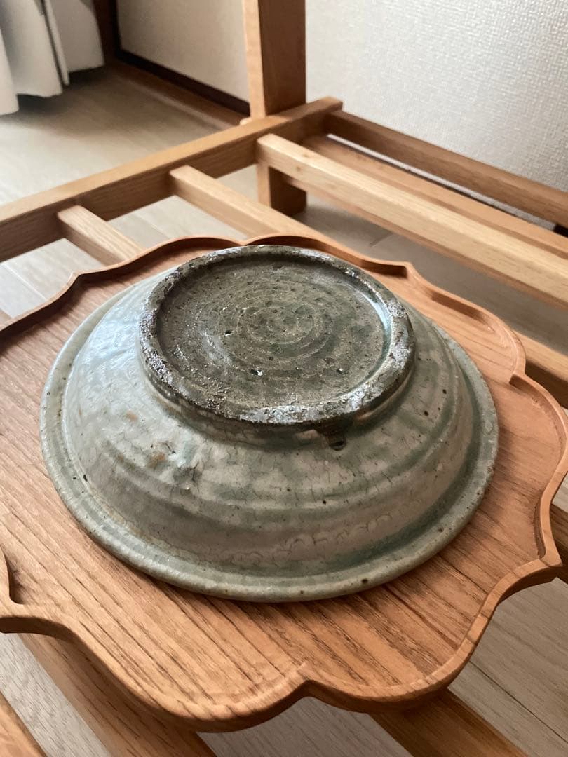 【新品未使用】牛窯 7寸皿 浅鉢のように深さあり 佐藤敬