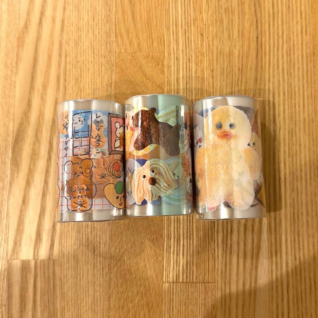 新品　クリアロールステッカー　3種セット