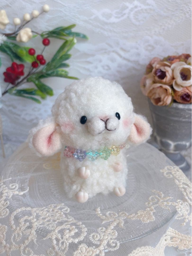 ☆★ハンドメイドぬいぐるみ☆★ こんぺいとうちゃん　ふたご❤️こひつじちゃんミント