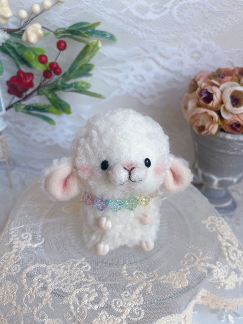 ☆★ハンドメイドぬいぐるみ☆★ こんぺいとうちゃん　ふたご❤️こひつじちゃんミント