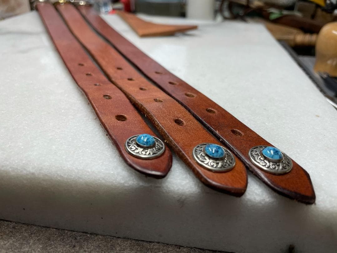 【CDO-HOHG18CBL〈BR〉】犬の首輪〈サイズ「S」〉牛革　人気