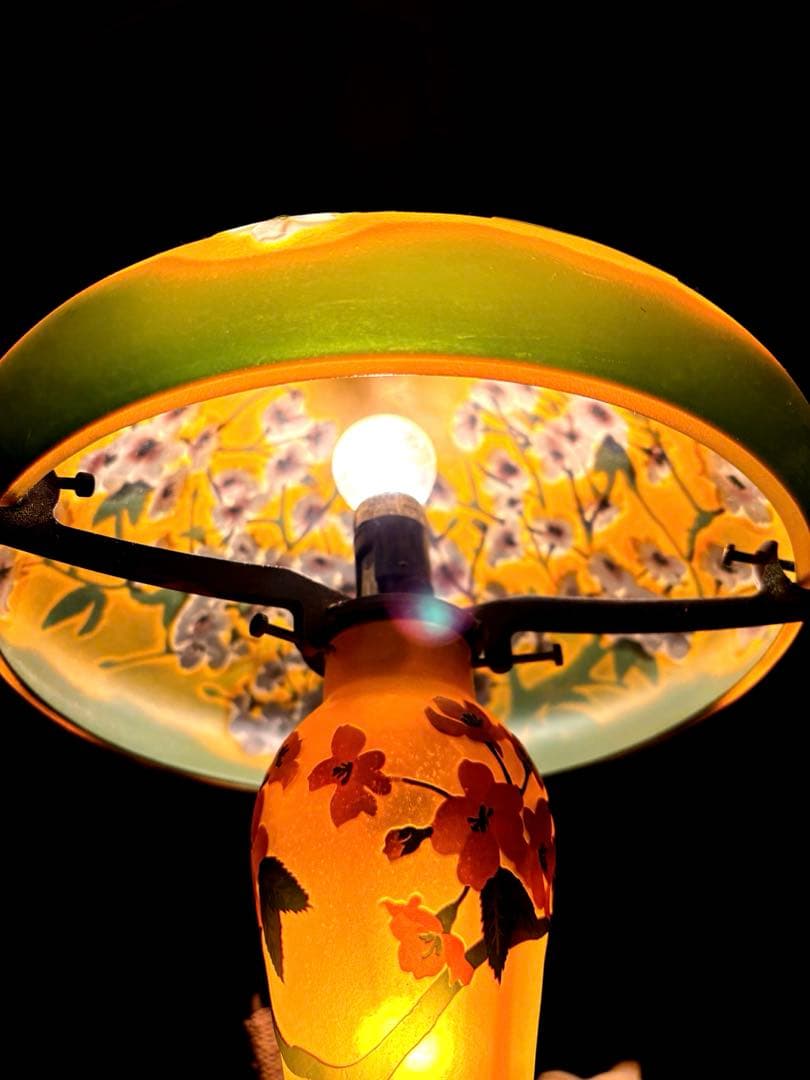 レア傘人気キノコ型✳︎ガレ風スタンドライト　　フロアライト桜模様⭐︎