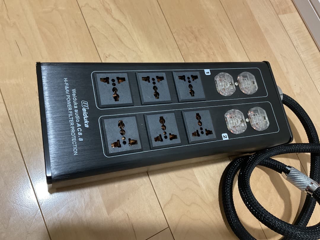 Weiduka AC8.8 電源タップ パワーコンディショナー 豪華ケーブル付