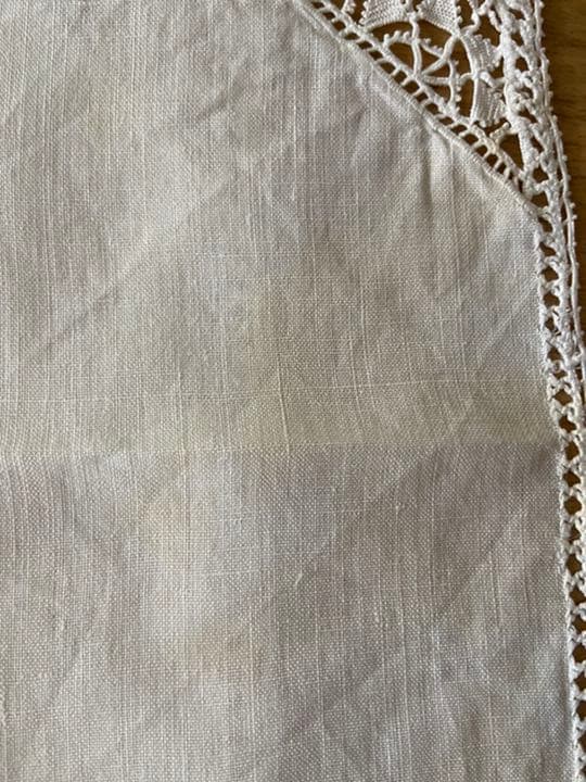 最終値下げ！フランスアンティークレースナプキン4枚セット☆ホワイトクロス