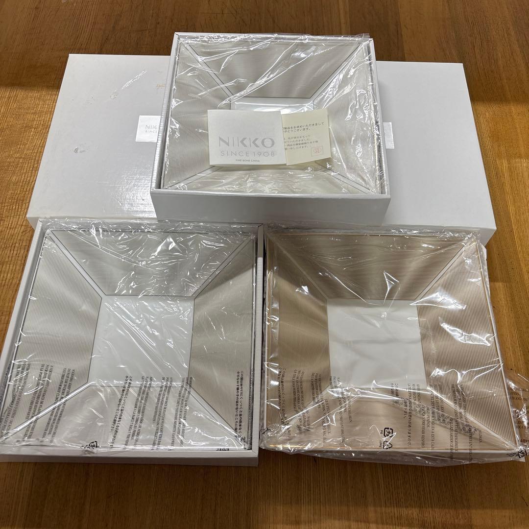 ニッコー　エリートモダン　22.5cmペアスクエアトレー　スクエアトレー