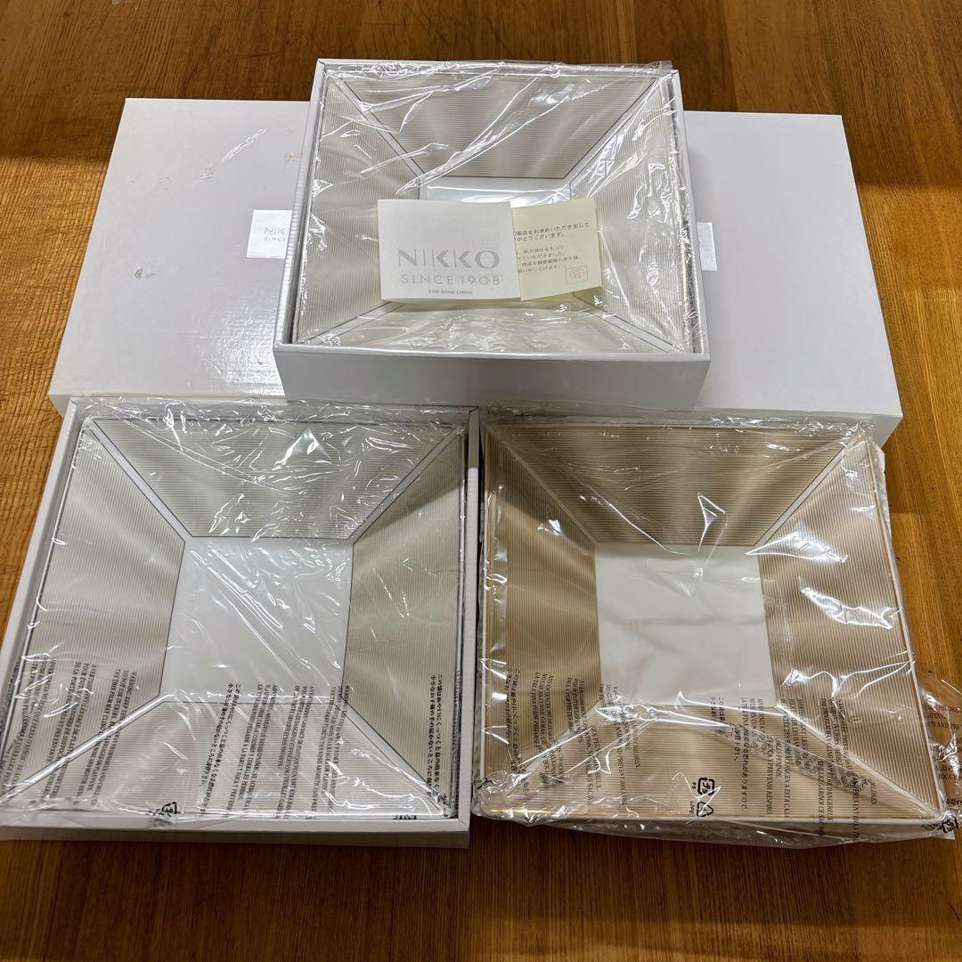 ニッコー　エリートモダン　22.5cmペアスクエアトレー　スクエアトレー