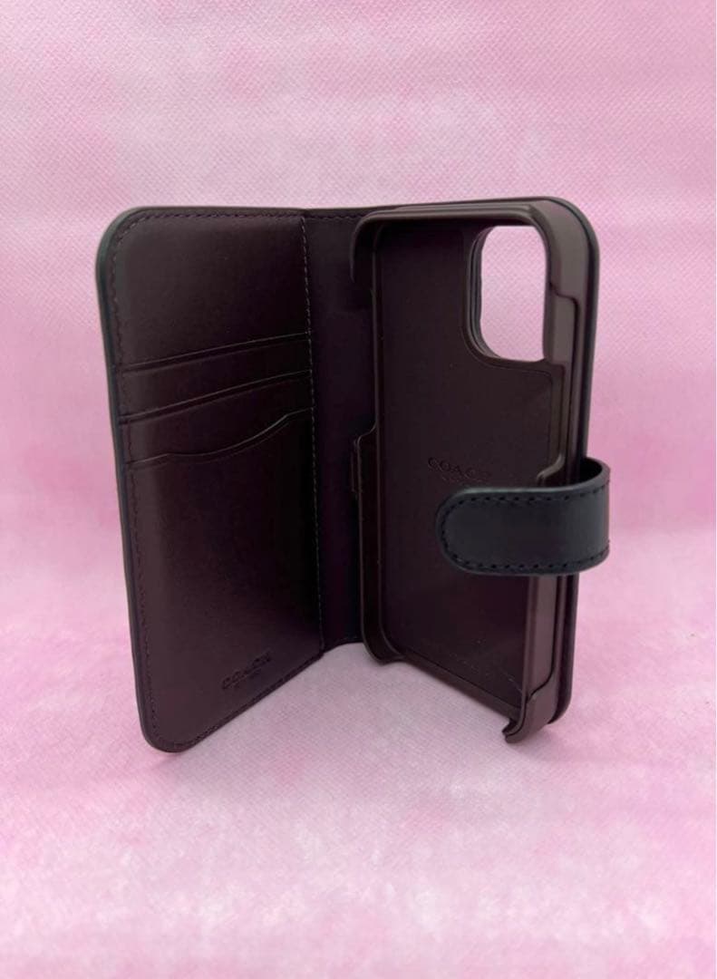 ⭐️正規品⭐️ COACH iPhone12mini ブックケース/Black