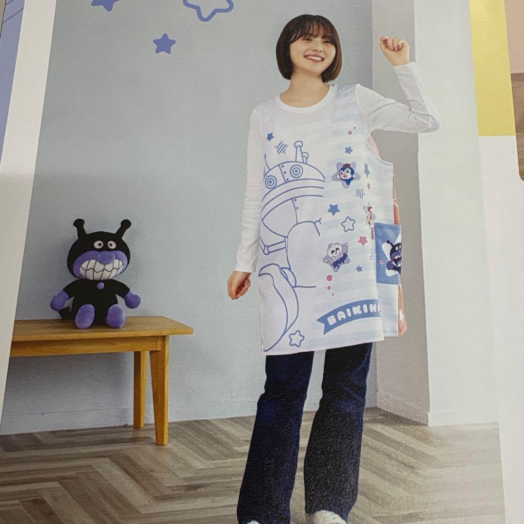 新作　アンパンマン バイキンマン 2wayエプロン