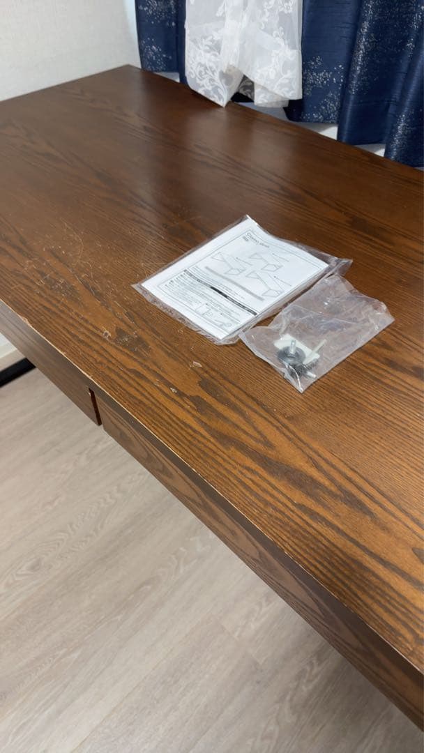 m*o様 【幅150×奥行70】木製ワークデスク／作業台／DIY台／引き出し付き