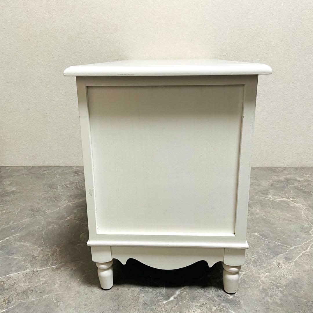 フレンチカントリー 北欧調　テレビボード 薔薇 ローズ エレガント飾り台