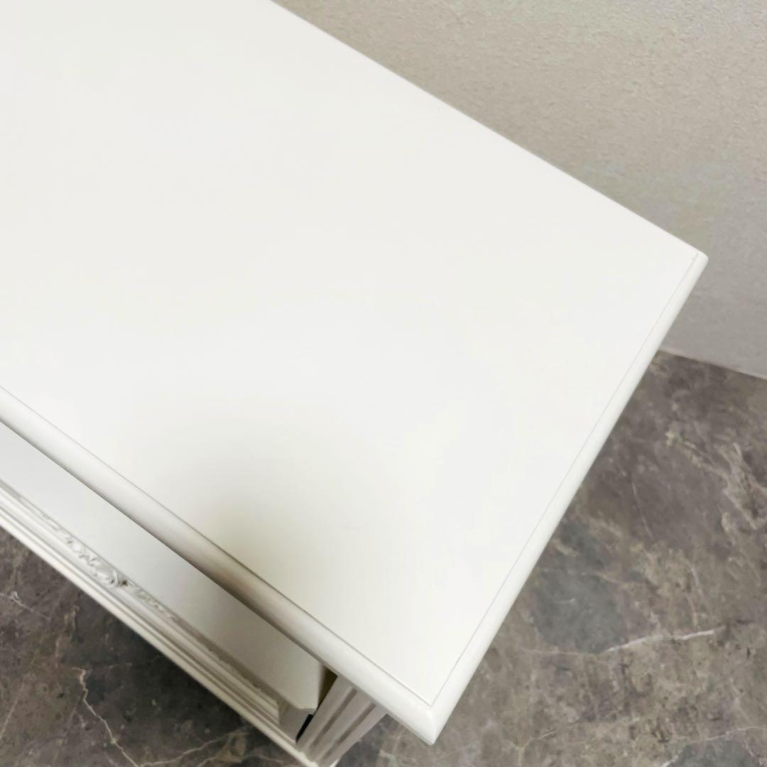 フレンチカントリー 北欧調　テレビボード 薔薇 ローズ エレガント飾り台