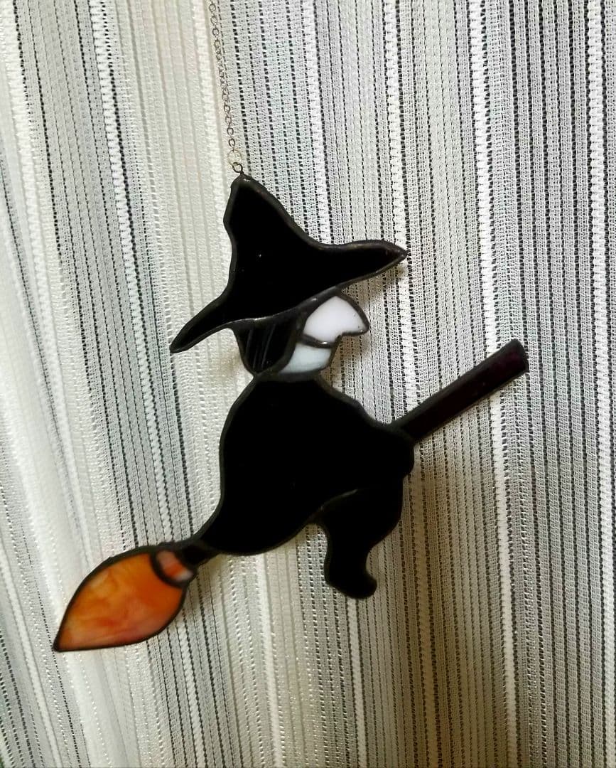 ステンドグラス　ハロウィンモチーフのモビール(バラ売りも可)