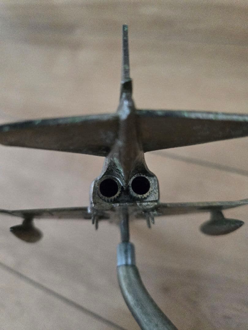 F-4EJファントム戦闘機 卓上模型付きライター(ジャンク品)