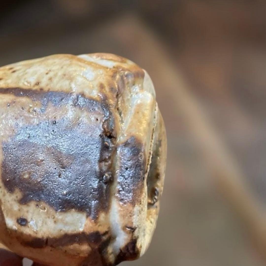 名工　高橋白ニ　志野ぐい呑　共箱