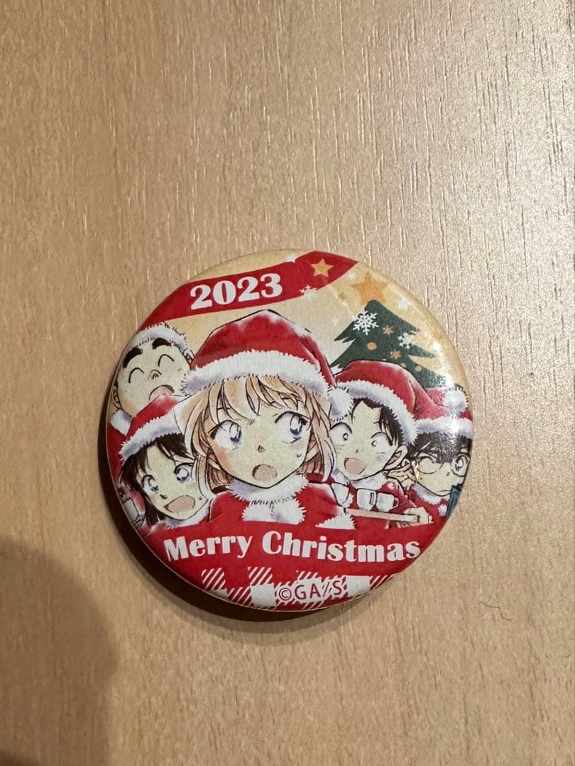 青山剛昌ふるさと館 缶バッジ Xmas Ver. 2023 灰原哀 名探偵コナン