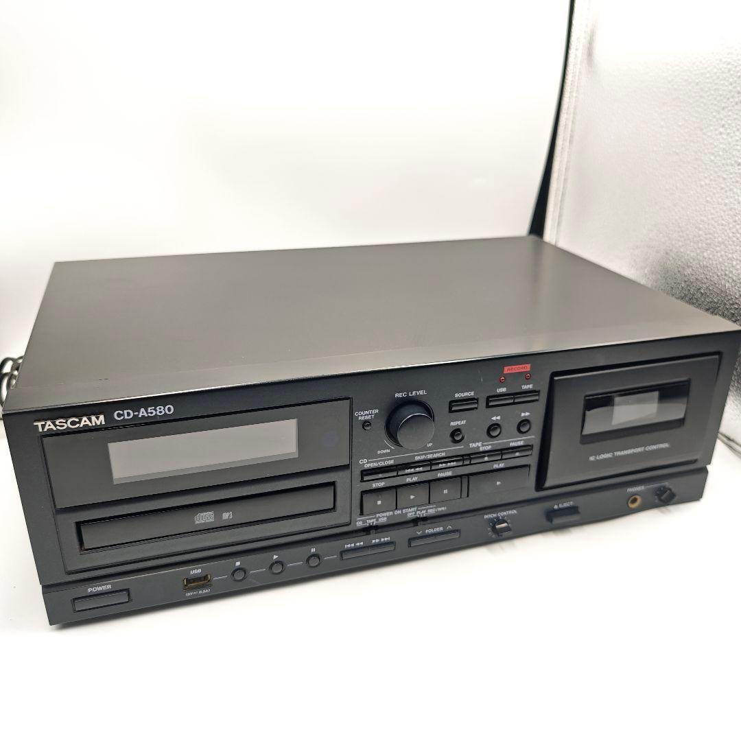 【良品・動作◎】TASCAM CD-A580 カセット/CD/USBレコーダー