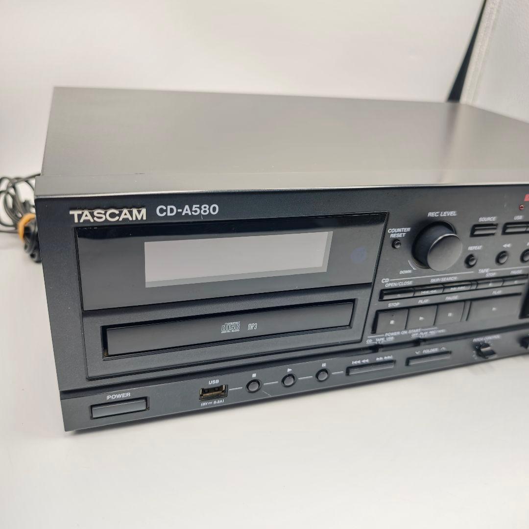 【良品・動作◎】TASCAM CD-A580 カセット/CD/USBレコーダー