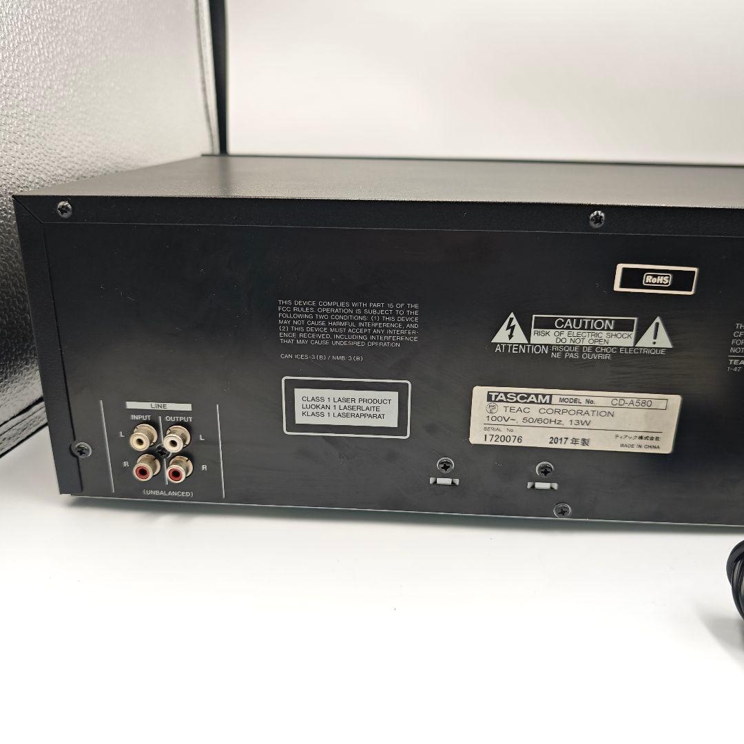 【良品・動作◎】TASCAM CD-A580 カセット/CD/USBレコーダー